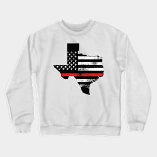 texas american flag Crewneck Sweatshirt